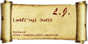 Ladányi Judit névjegykártya